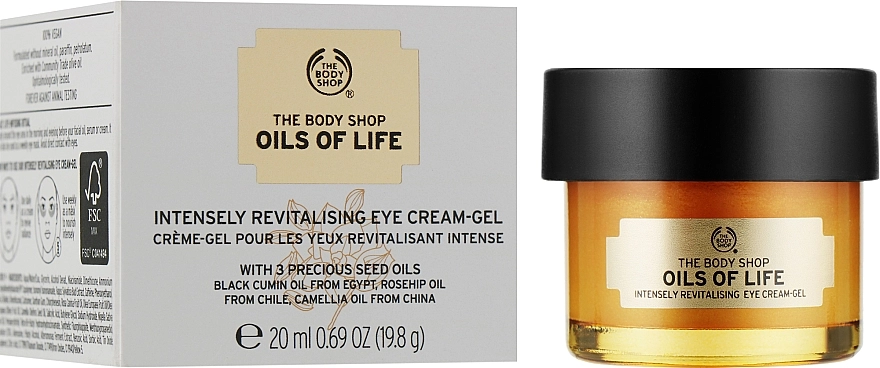 The Body Shop Восстанавливающий крем-гель для кожи вокруг глаз Oils of Life - фото N1