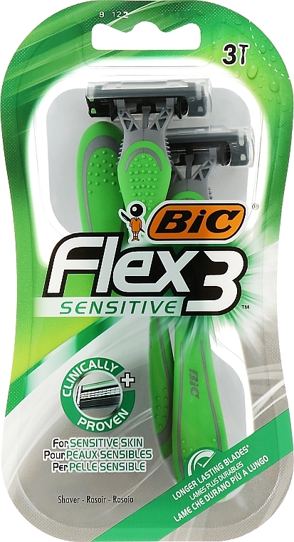 BIC Мужской станок для бритья Flex 3 Sensitive - фото N1