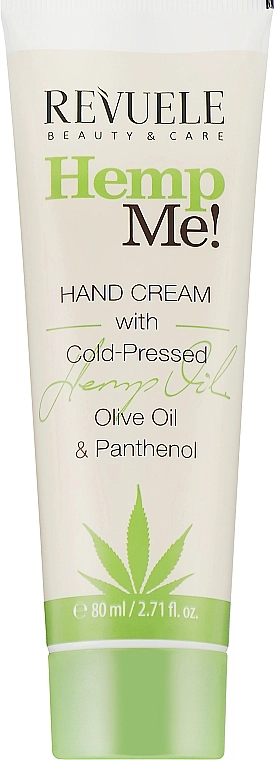 Revuele Крем для рук з олією насіння конопель Hemp Me! Hand Cream With Cold Pressed Hemp Oil - фото N1