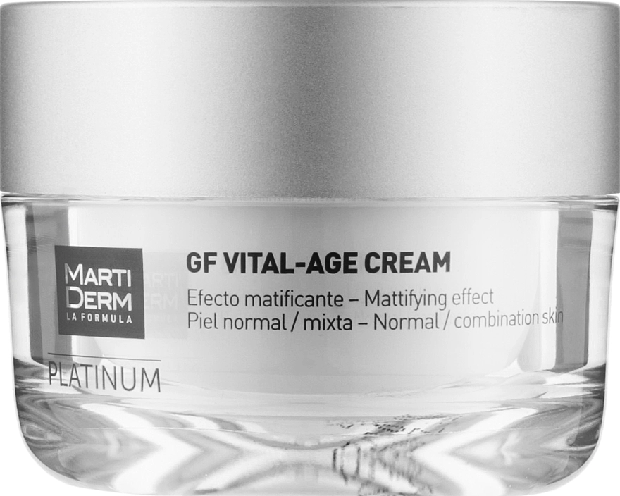 MartiDerm Крем для нормальної й комбінованої шкіри обличчя Platinum Gf Vital Age Cream - фото N1