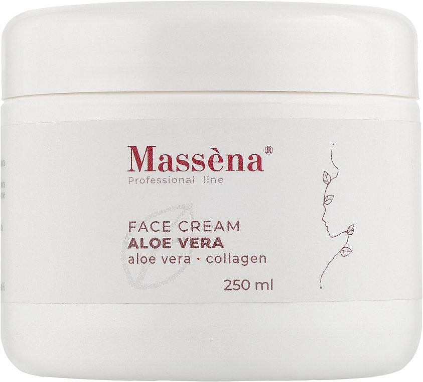 Massena Крем для обличчя з алое вера Face Cream Aloe Vera Aloe Vera-Collagen - фото N1