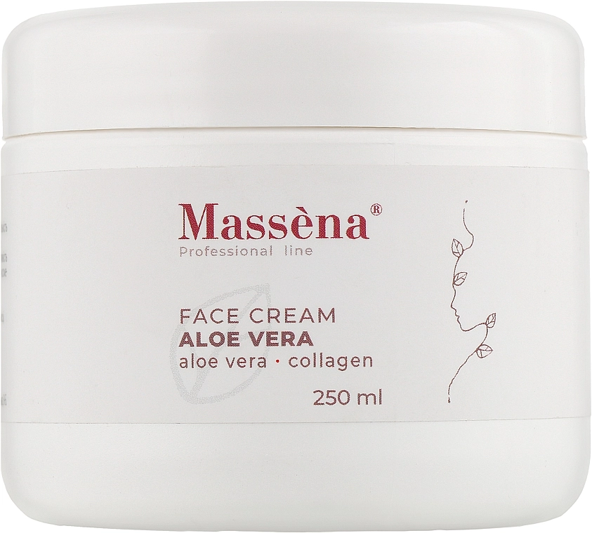 Massena Крем для лица с алоэ вера Face Cream Aloe Vera Aloe Vera-Collagen - фото N1
