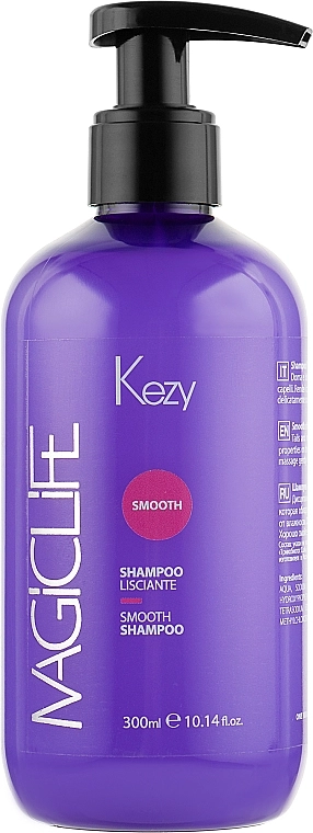 Kezy Шампунь "Розгладжувальний" для в'юнкого й неслухняного волосся Magic Life Smooth Shampoo - фото N1