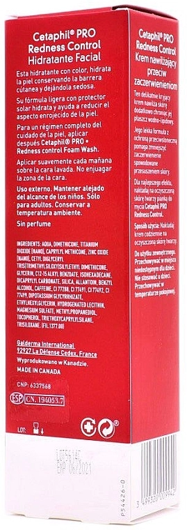 Cetaphil Денний зволожувальний крем для обличчя SPF 30 Pro Redness Control Daily Facial Moisturizer Cream - фото N4