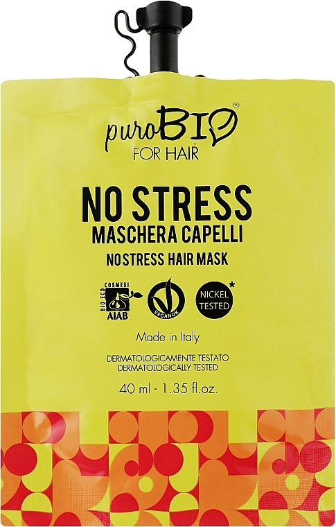 PuroBio Cosmetics Маска для волосся For Hair No Stress Mask - фото N1