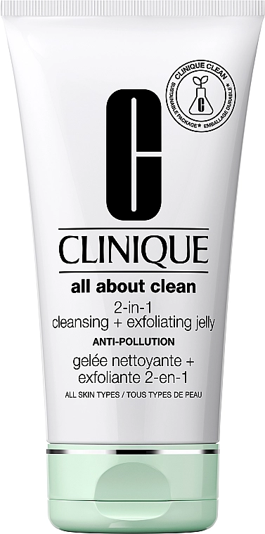Clinique Очищувальне і відлущувальне желе 2 в 1 All About Clean 2-in-1 Cleansing + Exfoliating Jelly - фото N1