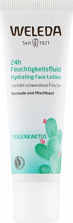 Weleda Флюид для лица "Кактус. Опунция. 24 часа увлажнения" 24H Hydrating Face Lotion - фото N1