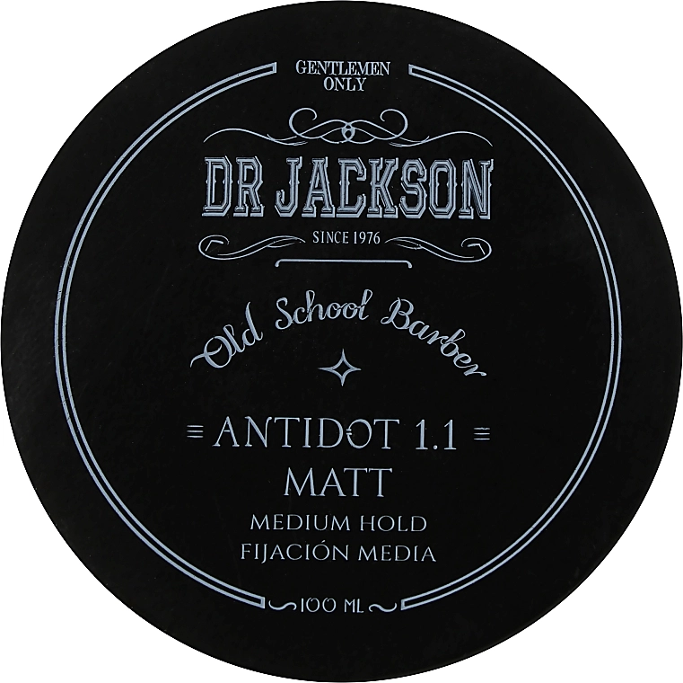 Dr Jackson Матовий віск для укладання волосся, середня фіксація Gentlemen Only Old School Barber Antidot 1.1 Matt Medium Hold - фото N1