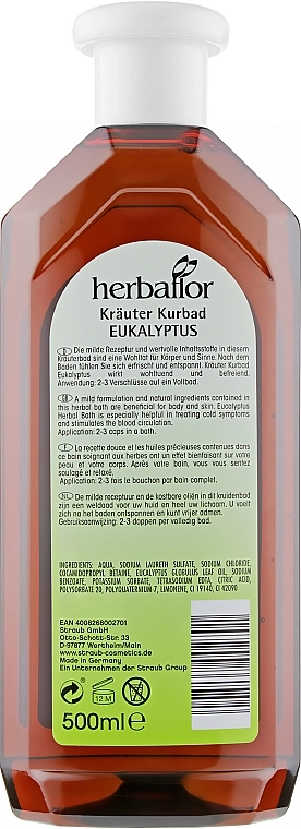 Herbaflor Пена для ванны "Эвкалипт" Herbal Bath - фото N2