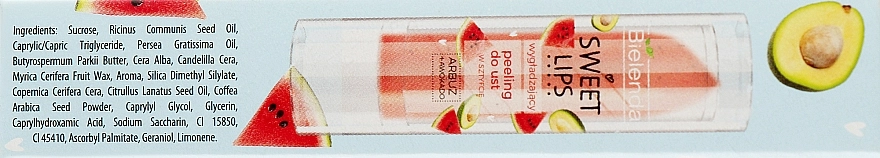 Bielenda Разглаживающий скраб для губ "Арбуз + авокадо" Sweet Lips Smoothing Lip Scrub - фото N3