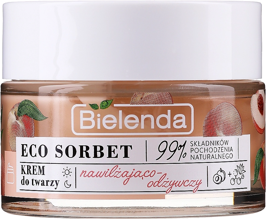 Увлажняющий и питательный крем для лица - Bielenda Eco Sorbet Moisturizing & Nourishing Face Cream, 50 мл - фото N1