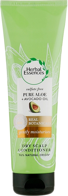 Herbal Essences Бальзам-ополіскувач без сульфатів Pure Aloe + Avocado Oil Dry Scalp Conditioner - фото N1