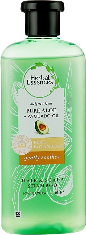 Herbal Essences Шампунь без сульфатов Gently Soothes Pure Aloe + Avocado Oil - фото N1