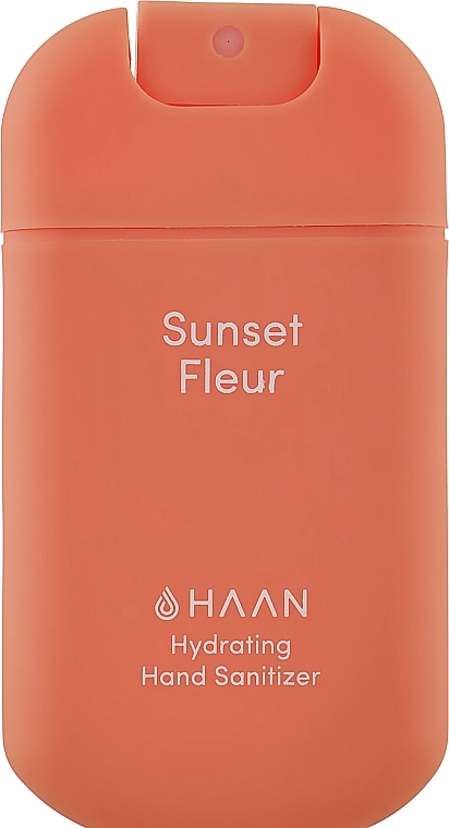 HAAN Очищувальний і зволожувальний спрей для рук "Таємничий захід" Hand Sanitizer Sunset Fleur - фото N1