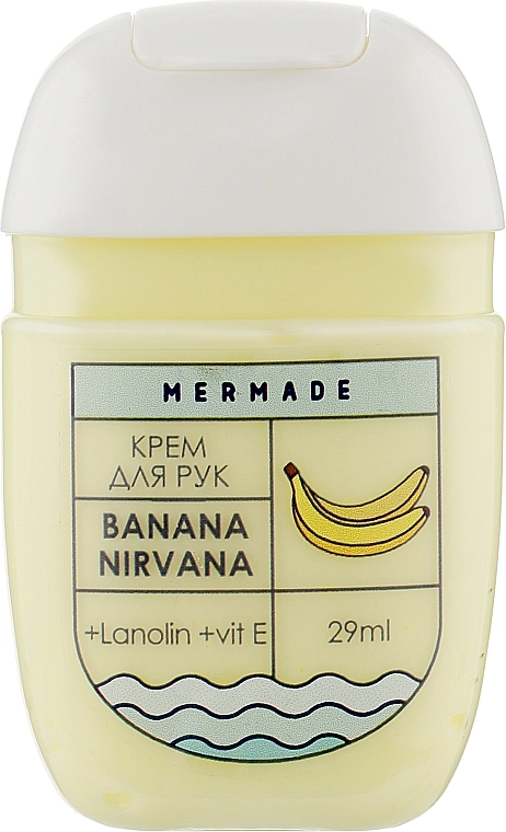 Крем для рук с ланолином - Mermade Banana Nirvana Travel Size, 29 мл - фото N1