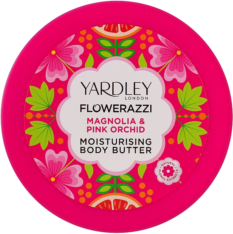 Yardley Масло для тела Flowerazzi Magnolia & Pink Orchid Moisturising Body Butter - фото N1