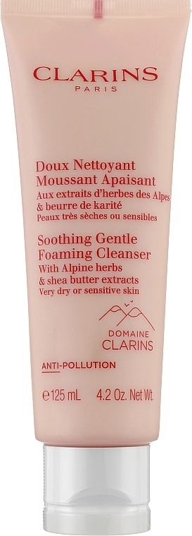 Clarins Заспокійливий пінний крем з альпійськими травами Soothing Gentle Foaming Cleanser With Alpine Herbs - фото N1