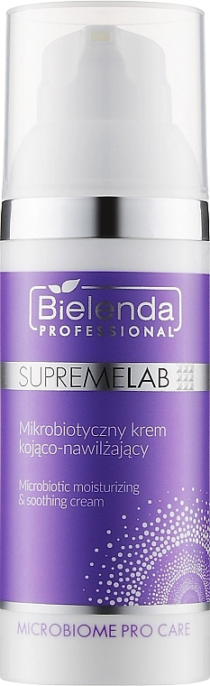 Bielenda Professional Заспокійливий і зволожувальний крем для обличчя SupremeLab Microbiotic Moisturizing & Soothing Cream - фото N1