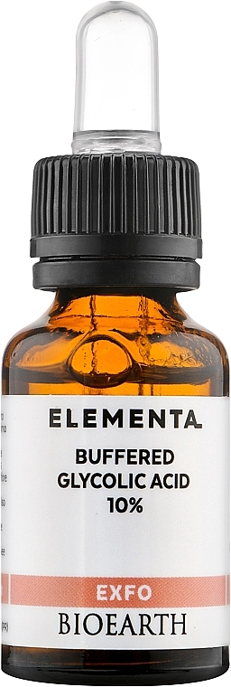Bioearth Сироватка для обличчя "Гліколева кислота 10%" Elementa Exfo Buffered Glycolic Acid 10% - фото N1