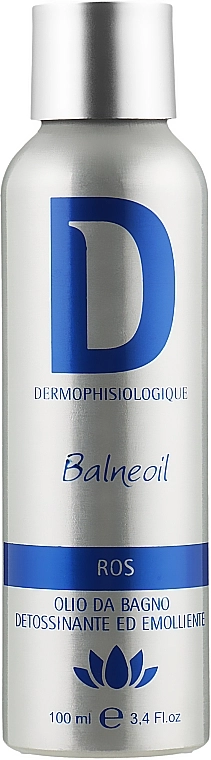 Dermophisiologique Пом'якашувальна олія для ванн, яка виводить токсини Balneoil Ros - фото N1