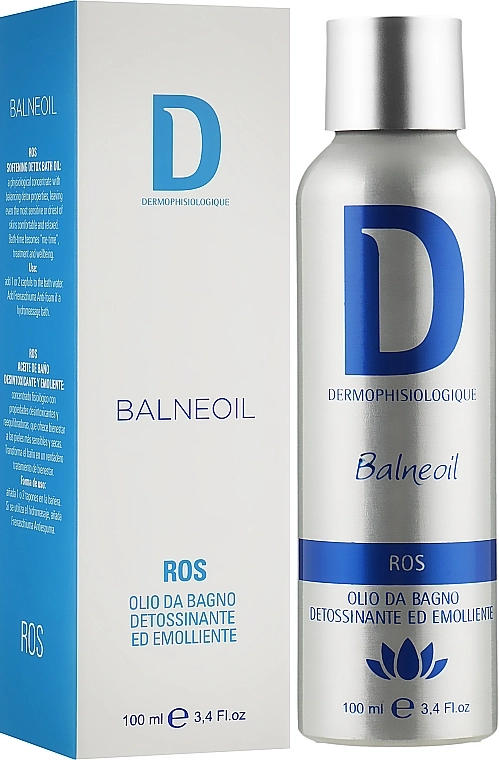 Dermophisiologique Токсиновыводящее и смягчающее масло для ванн Balneoil Ros - фото N2