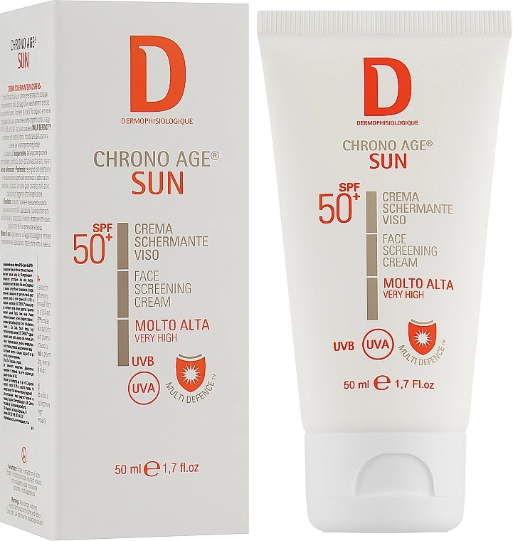 Dermophisiologique Сонцезахисний крем для обличчя SPF 50+ Chrono Age Sun - фото N2