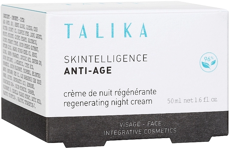 Talika Антивозрастной восстанавливающий ночной крем для лица Skintelligence Anti-Age Regenerating Night Cream - фото N3