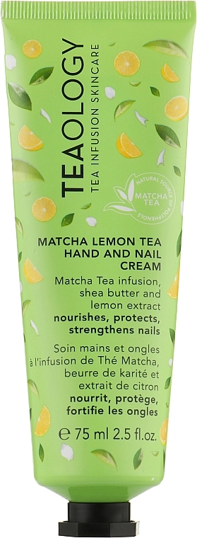 Teaology Крем для рук и ногтей Matcha Tea Hand And Nail Cream - фото N1