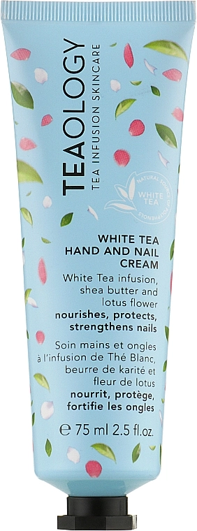 Teaology Крем для рук і нігтів з білим чаєм White Tea Hand & Nail Cream - фото N1