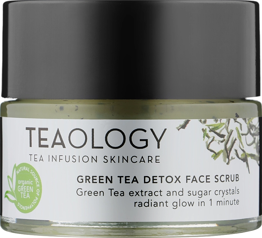 Teaology Скраб для обличчя на основі екстракту зеленого чаю Green Tea Detox Face Scrub - фото N1