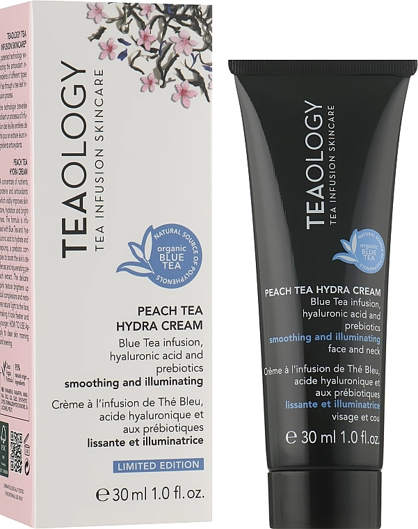 Teaology Зволожувальний крем для обличчя з персиковим чаєм Blue Tea Peach Tea Hydra Cream - фото N2