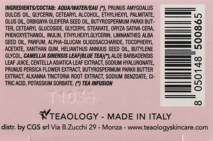 Teaology Увлажняющий крем для лица с персиковым чаем Blue Tea Peach Tea Hydra Cream - фото N3