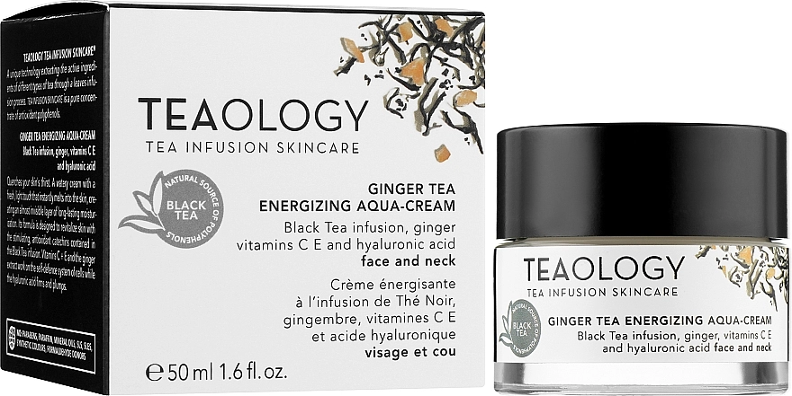 Teaology Крем для обличчя з імбирним чаєм Ginger Tea Emergizing Aqua Cream - фото N5