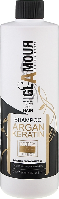Erreelle Italia Шампунь с кератином для сухих и поврежденных волос Glamour Professional Shampoo Argan Keratin - фото N1