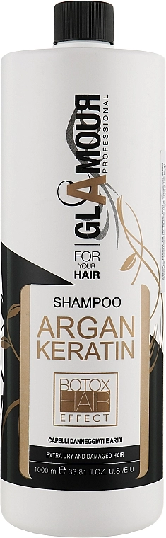 Erreelle Italia Шампунь з кератином для сухого й пошкодженого волосся Glamour Professional Shampoo Argan Keratin - фото N3