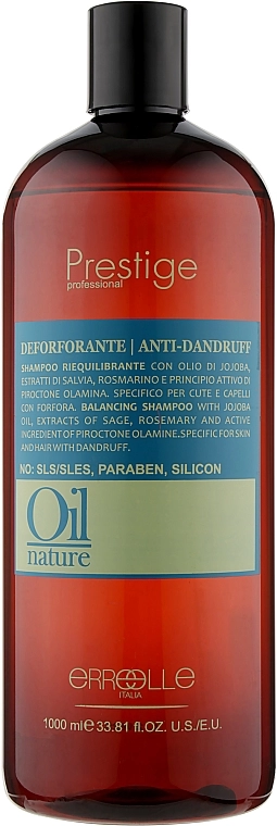 Erreelle Italia Шампунь проти лупи з проктоноламіном Prestige Oil Nature Dandruff Shampoo - фото N2