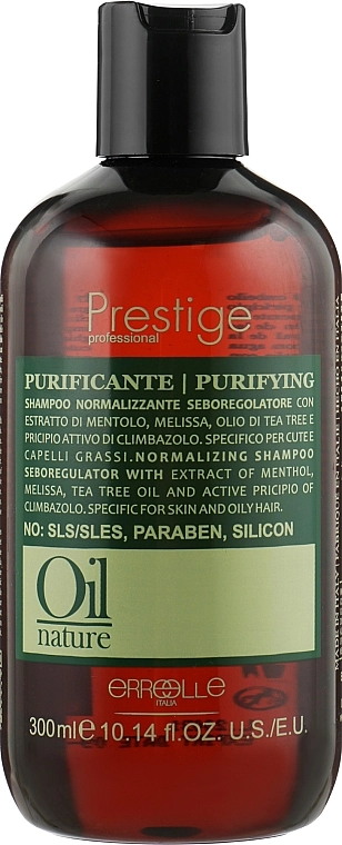 Erreelle Italia Нормалізувальний шампунь для волосся Prestige Oil Nature Puryfing Shampoo - фото N1