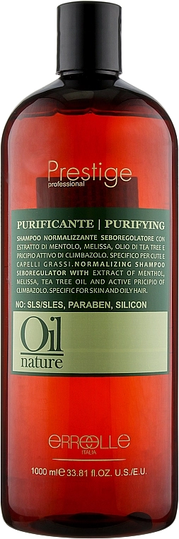 Erreelle Italia Нормалізувальний шампунь для волосся Prestige Oil Nature Puryfing Shampoo - фото N3