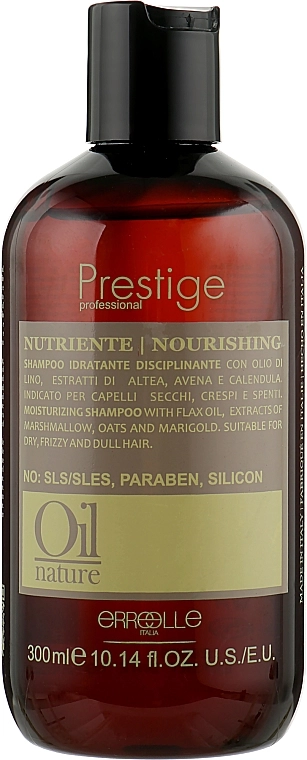 Erreelle Italia Відновлювальний шампунь для сухого й пошкодженого волосся Prestige Oil Nature Nourishing Shampoo - фото N1