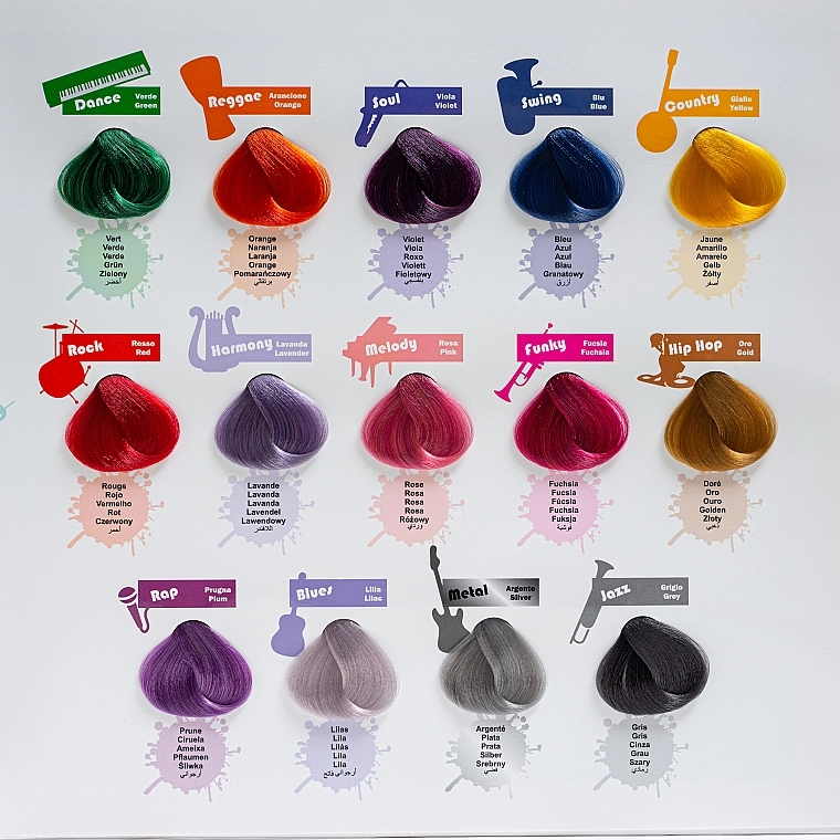 Erreelle Italia Тонувальна стійка крем-фарба на основі аргана та макадамія "Фантастичний колір" Enjoy Fantasy Color - фото N4
