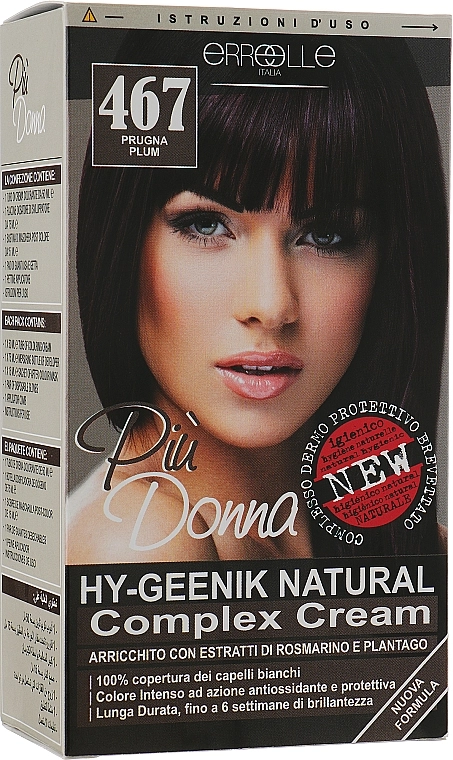 Erreelle Italia Професіональна крем-фарба для волосся Piu' Donna Color Cream - фото N1