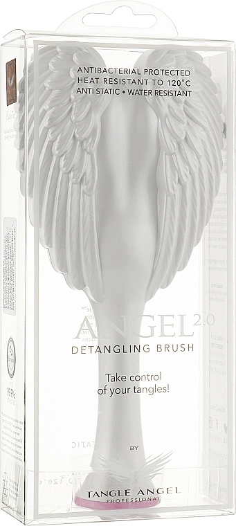 Tangle Angel Расческа для волос 2.0 Detangling Brush White/Pink - фото N4