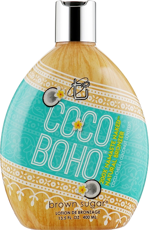Tan Incorporated Крем для солярия на основе кокосового молочка с розовой солью Coco Boho 200X Brown Sugar Tanning Lotion - фото N1