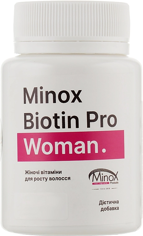 MinoX Женские витамины для роста волос Biotin Pro Woman - фото N1