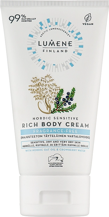 Lumene Насичений крем для тіла Nordic Sensitive Rich Body Cream - фото N1