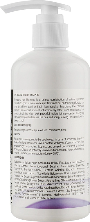 ClinicCare Енергетичний шампунь для волосся Energizing Hair Shampoo - фото N2