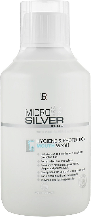 LR Health & Beauty Захисний ополіскувач для порожнини рота Microsilver Plus Hygiene&Protection Mouth Wash - фото N1