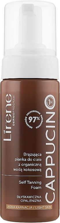 Lirene Бронзирующая пена для тела Cappucino Self Tanning Foam - фото N1