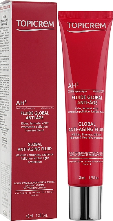 Topicrem Противіковий флюїд для обличчя Global Anti-Aging Fluid - фото N2