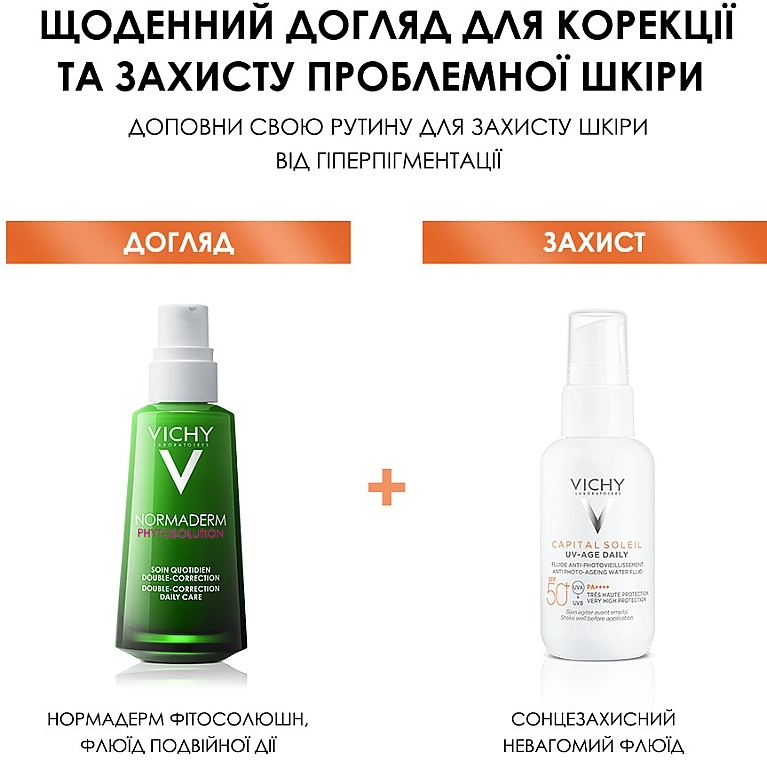 Vichy Солнцезащитный невесомый флюид против признаков фотостарения кожи лица, SPF 50+ Capital Soleil UV-Age Daily - фото N7